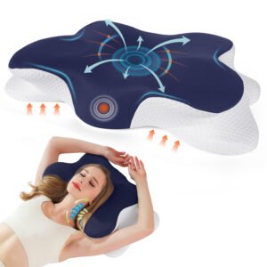 Nourideaux Pillow Neck Pain Memory Foam Ergonomic Pillow